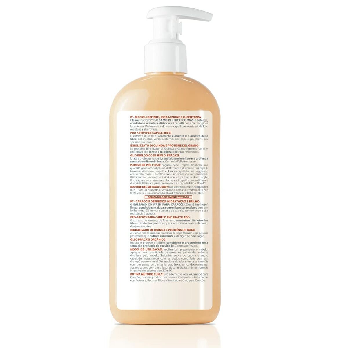 Lockdefinierande vätska Clearé Institute Wash Curly 300 ml - 7