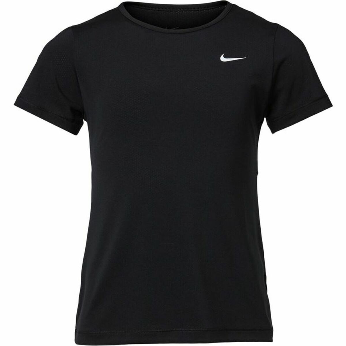 Barn T-shirt med kortärm Nike Pro Svart 92 % Polyester 8 % Spandex - 12
