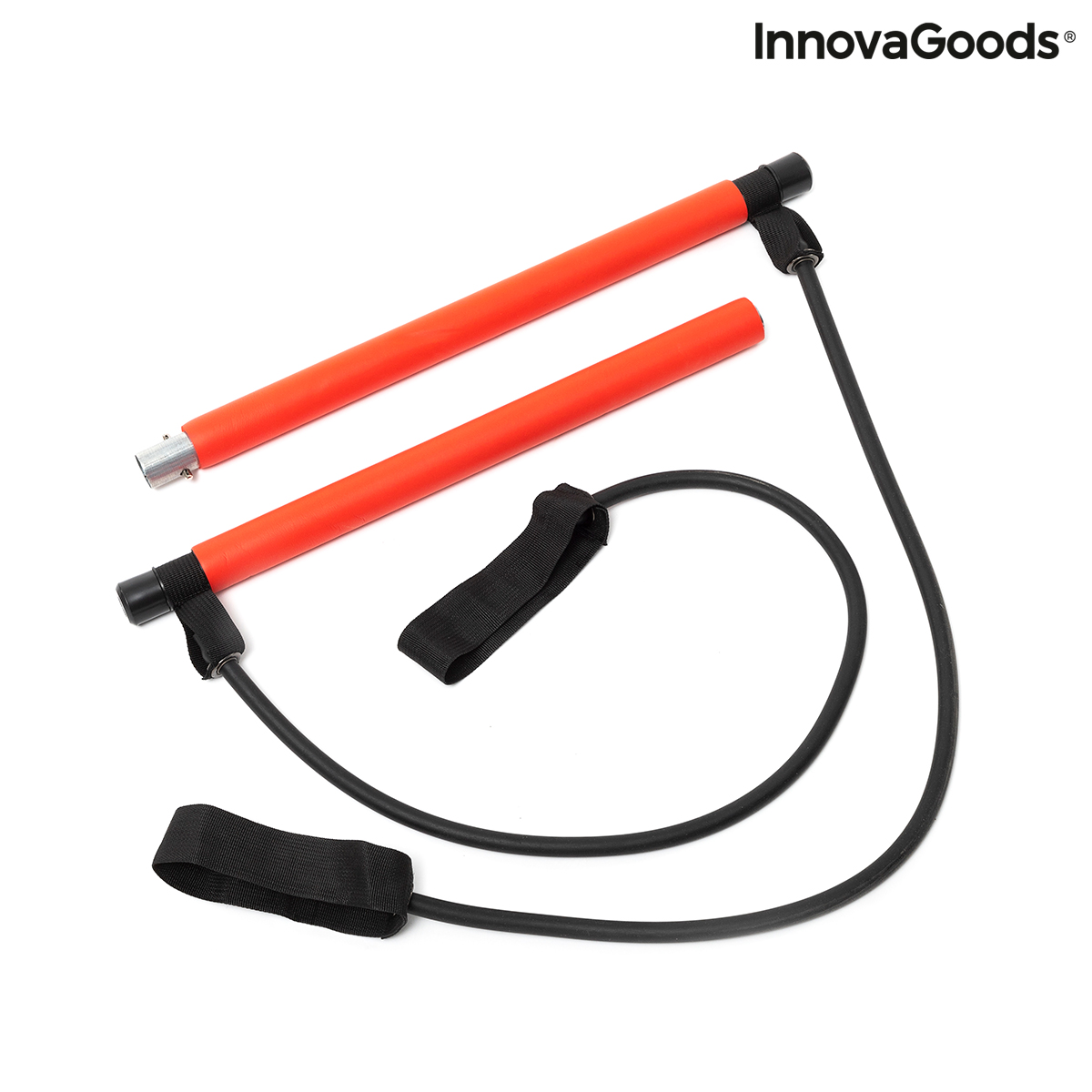 Träningsstång med motståndsband och träningsguide Resibar InnovaGoods - 3