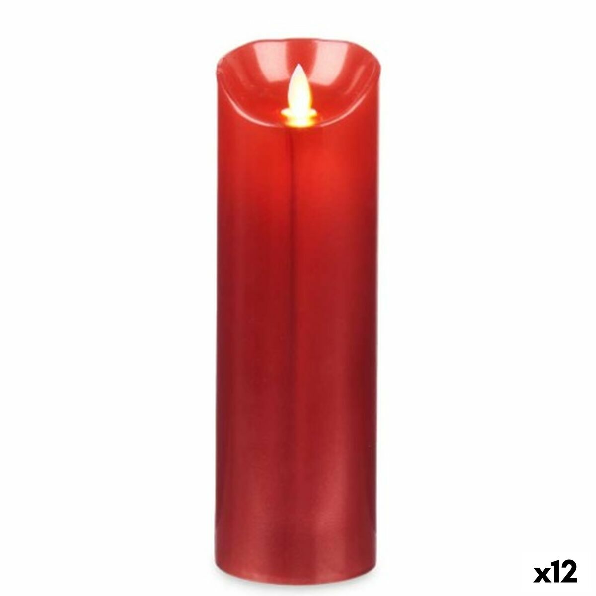 LED Ljus Acorde L-Y8025-YBH-R Röd 8 x 8 x 25 cm (12 antal) - 3