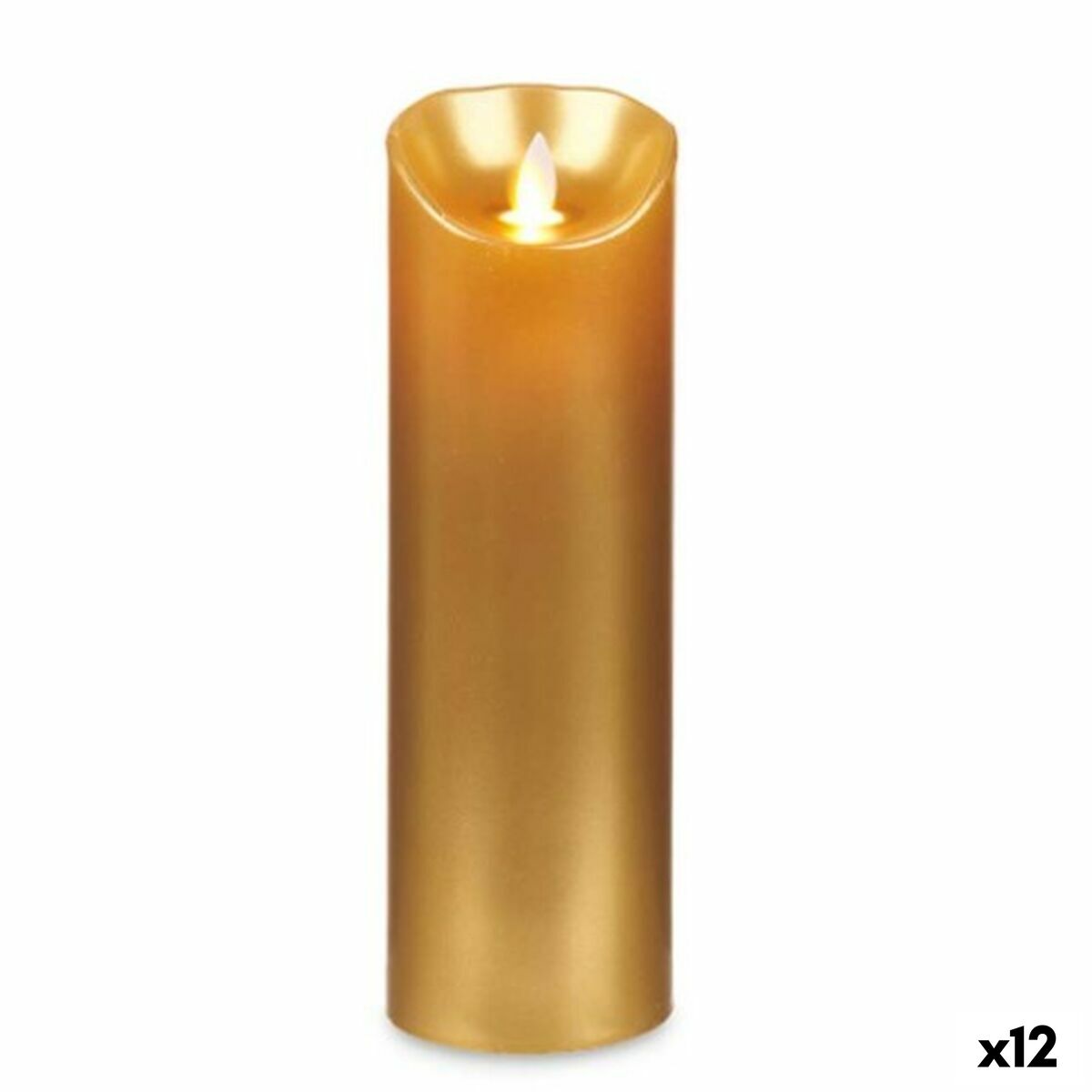 LED Ljus Acorde L-Y8025-YBH-O Gyllene 8 x 8 x 25 cm (12 antal) - 3