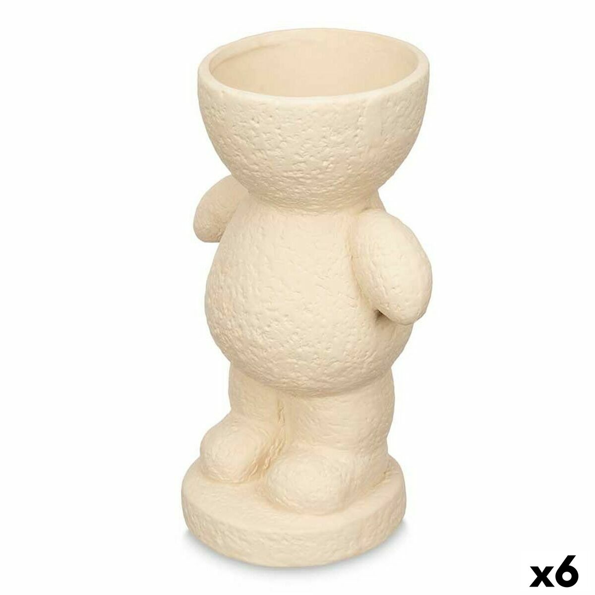 Prydnadsfigur Beige 16 x 25 x 12 cm Vas (6 antal)