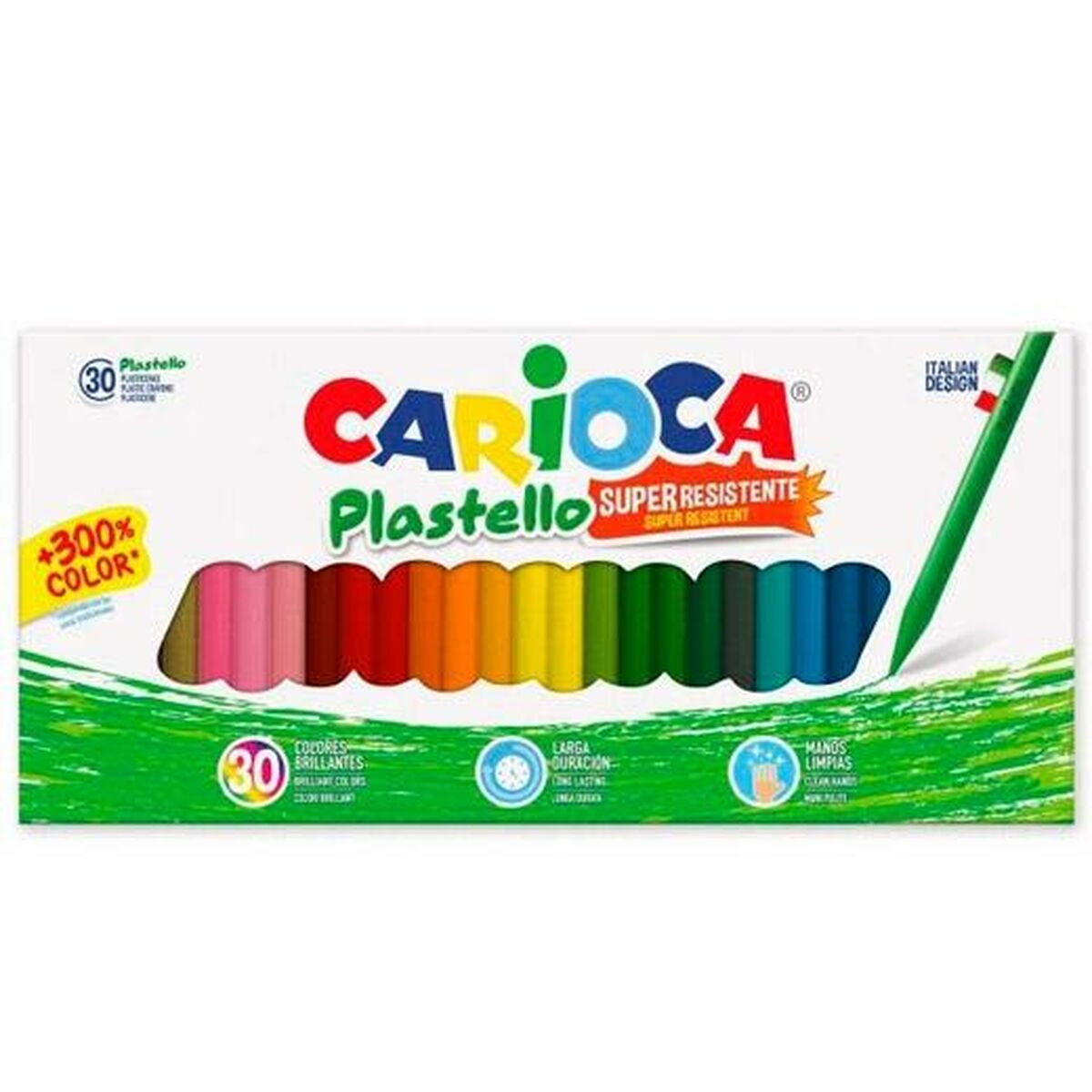 Tjocka färgpennor Carioca Plastello Multicolour (54 antal) - 2