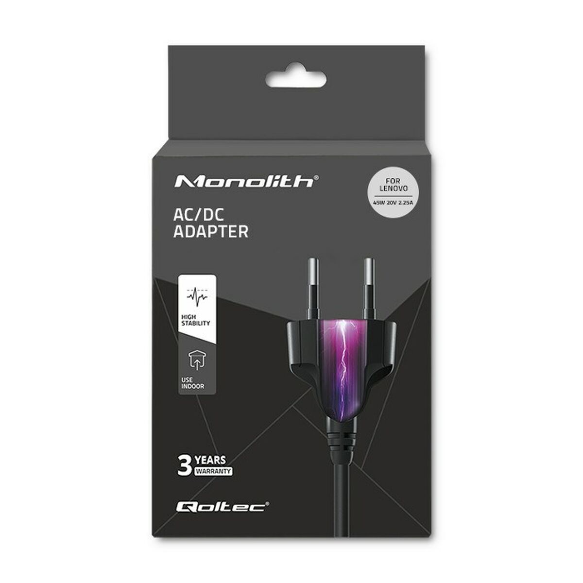 Laptopladdare Qoltec 51509.45W 45 W - 8