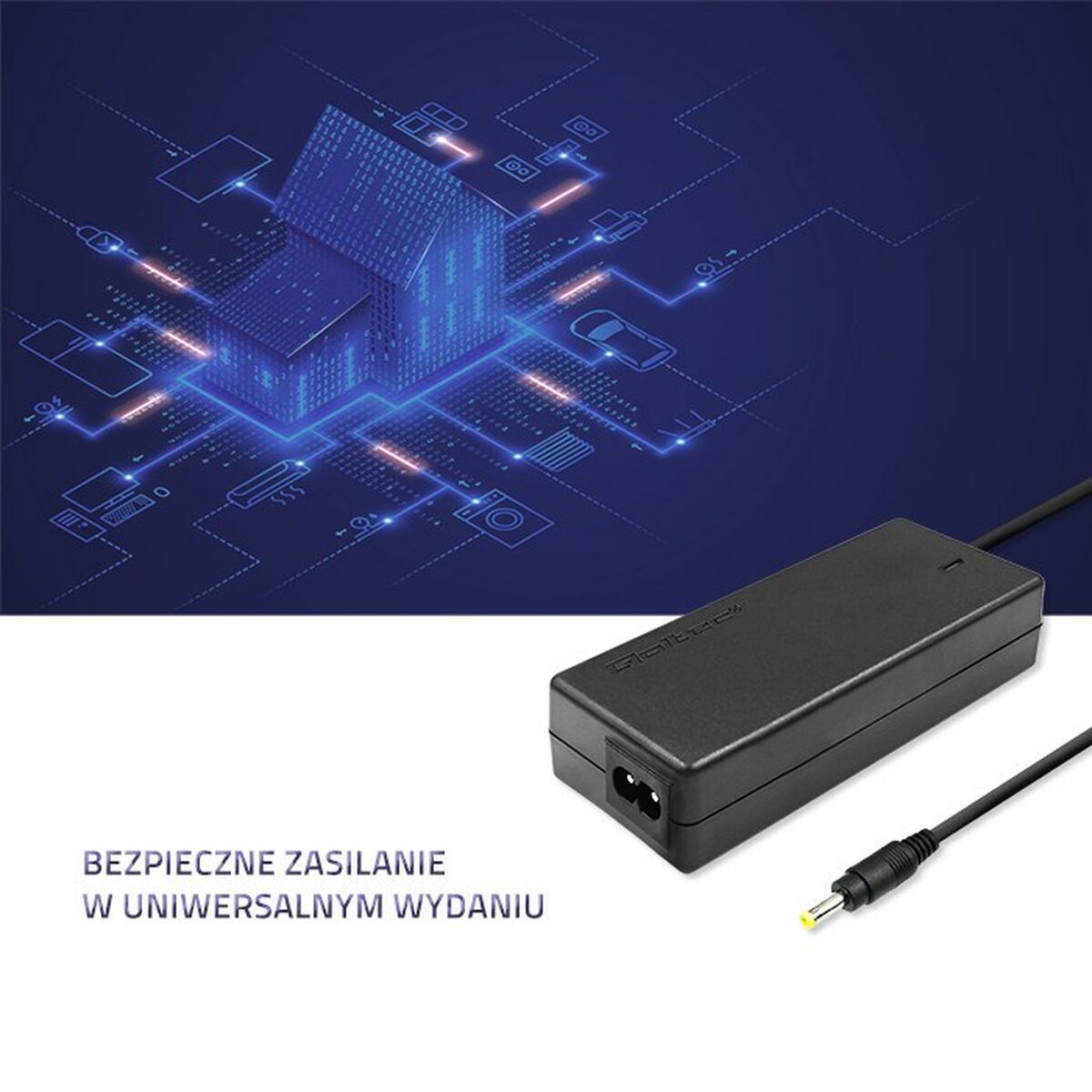 Laptopladdare Qoltec 51509.45W 45 W - 5