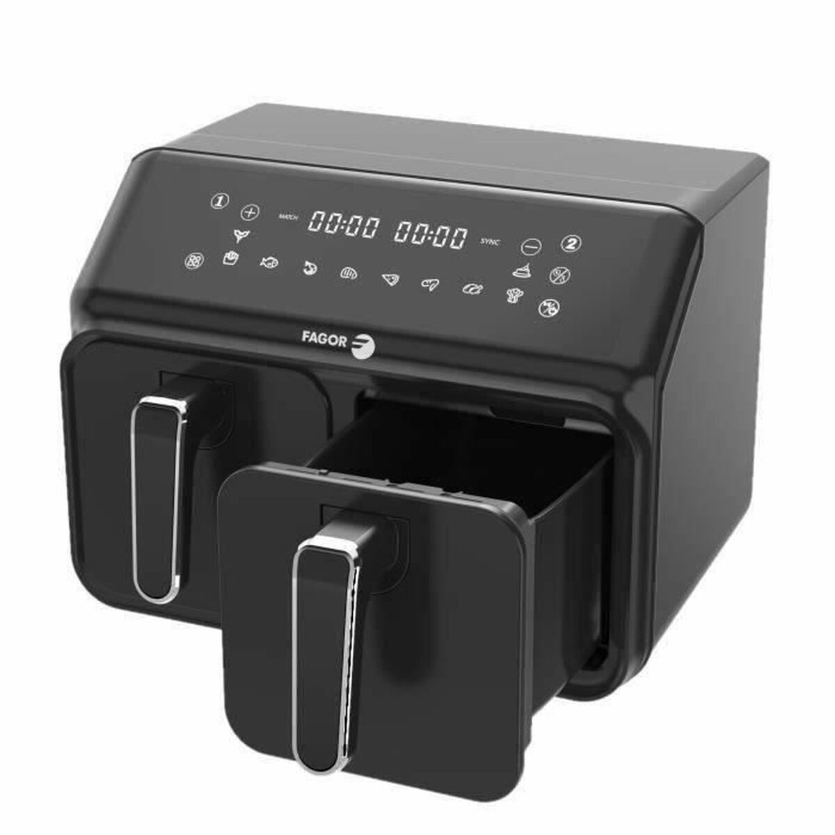 Luftfritös Fagor FG2X4L Svart noir 2200 W 8 L - 3