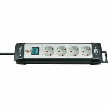 Ellist 4 Tomas-uttag med brytare Brennenstuhl Premium-Line 3600 W (1,8 m)