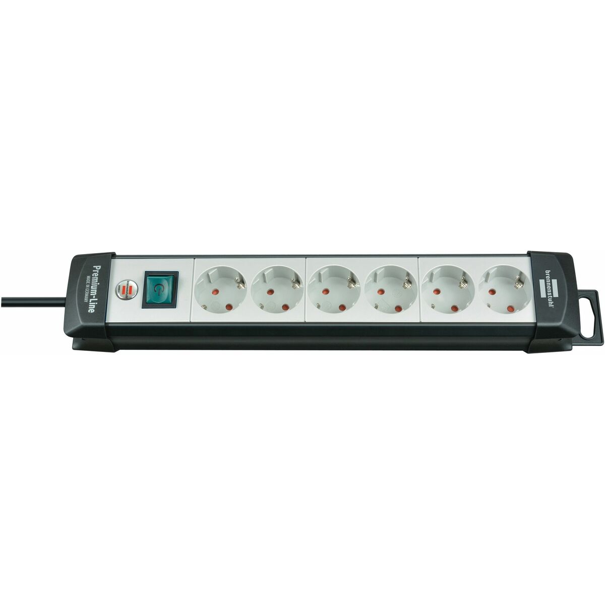 Ellist 4 Tomas-uttag med brytare Brennenstuhl Premium-Line 3600 W (1,8 m) - 2