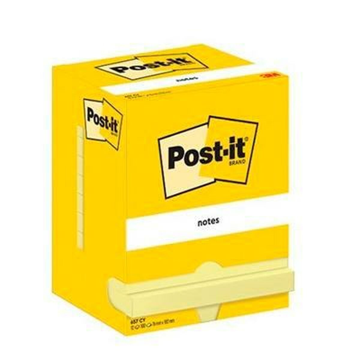 Klisterlappar Post-it 657 Gul 12 Delar 76 x 102 mm