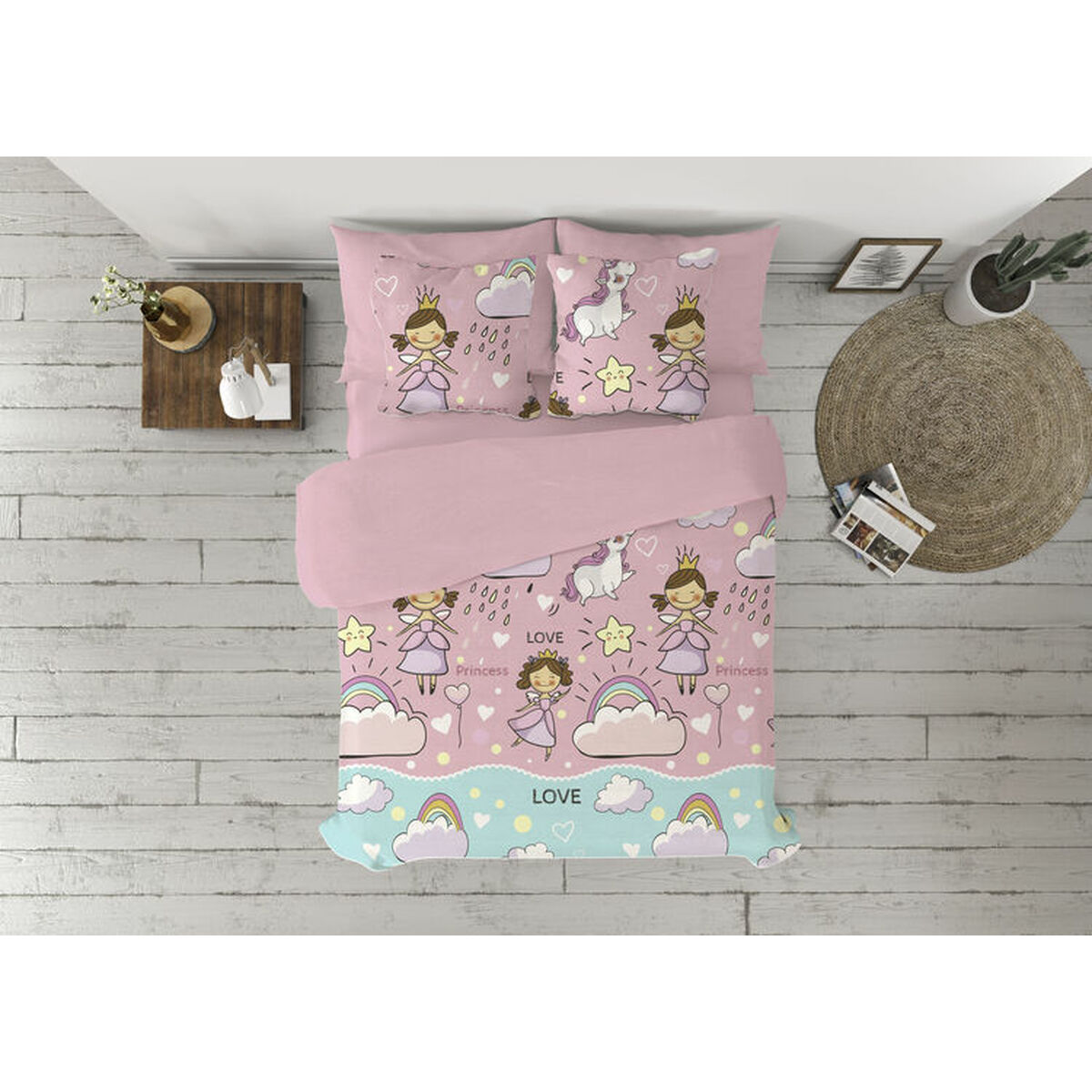 Täckslagsset Pierre Cardin Morgana Rosa Säng 105 3 Delar - 3