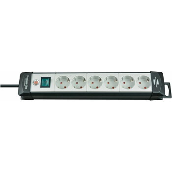 Förgreningslist 6 Tomas med Brytare Brennenstuhl Premium-Line 3600 W (3 m)