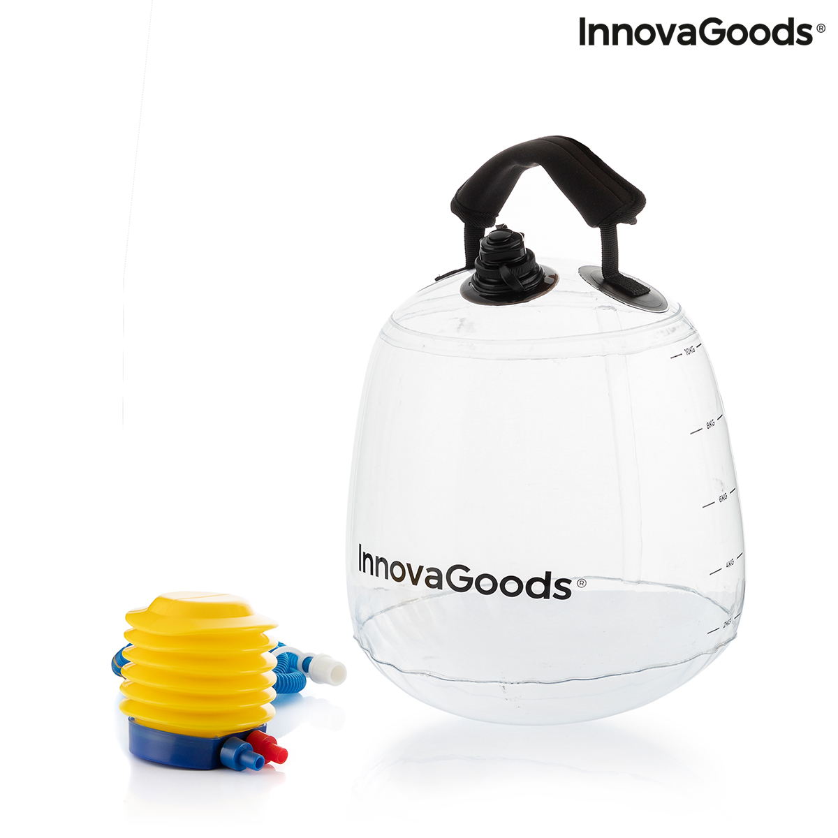 Vattenfylld vattenkokare Bell för Fitness Träning med Motion Guide Fibell InnovaGoods - 3