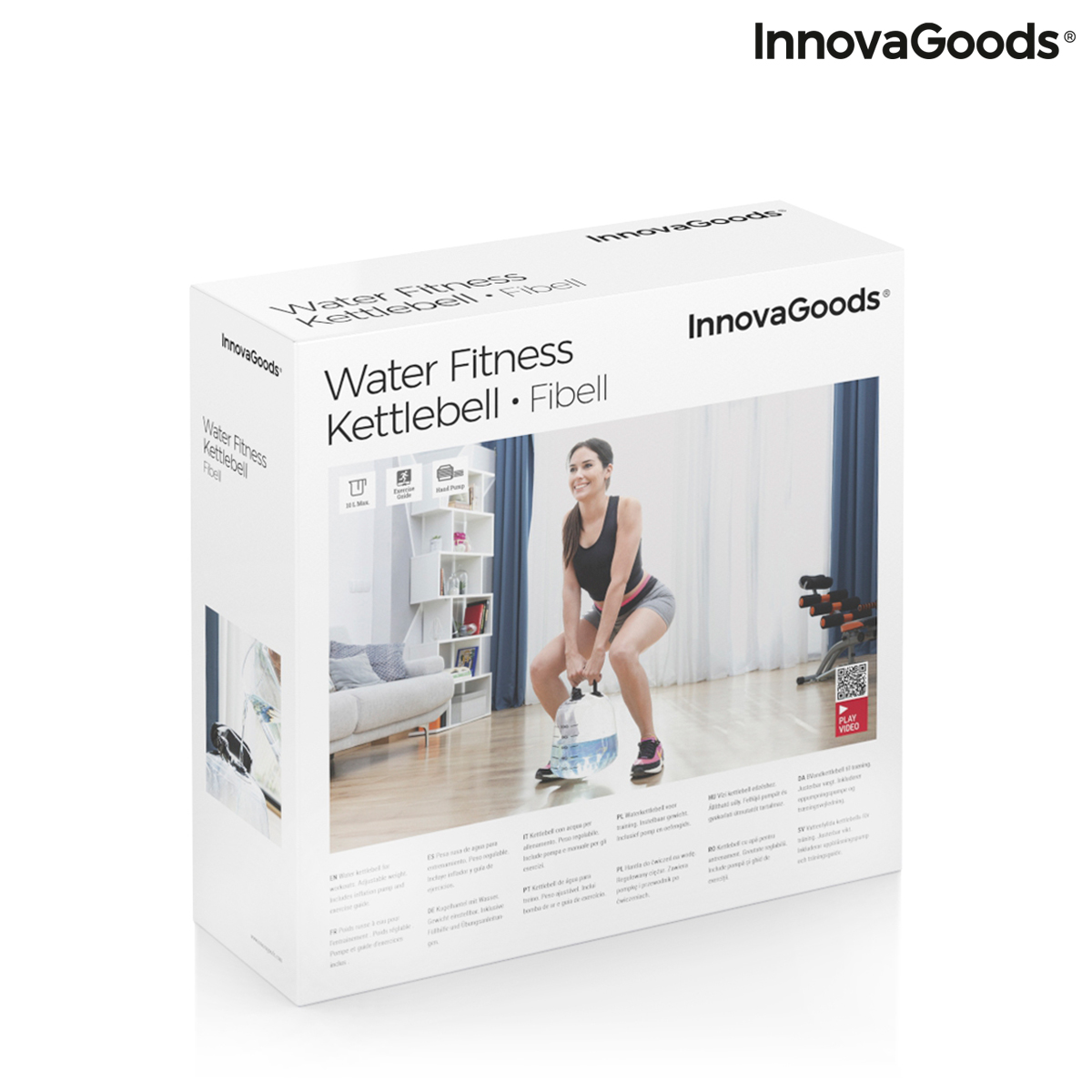 Vattenfylld vattenkokare Bell för Fitness Träning med Motion Guide Fibell InnovaGoods - 2
