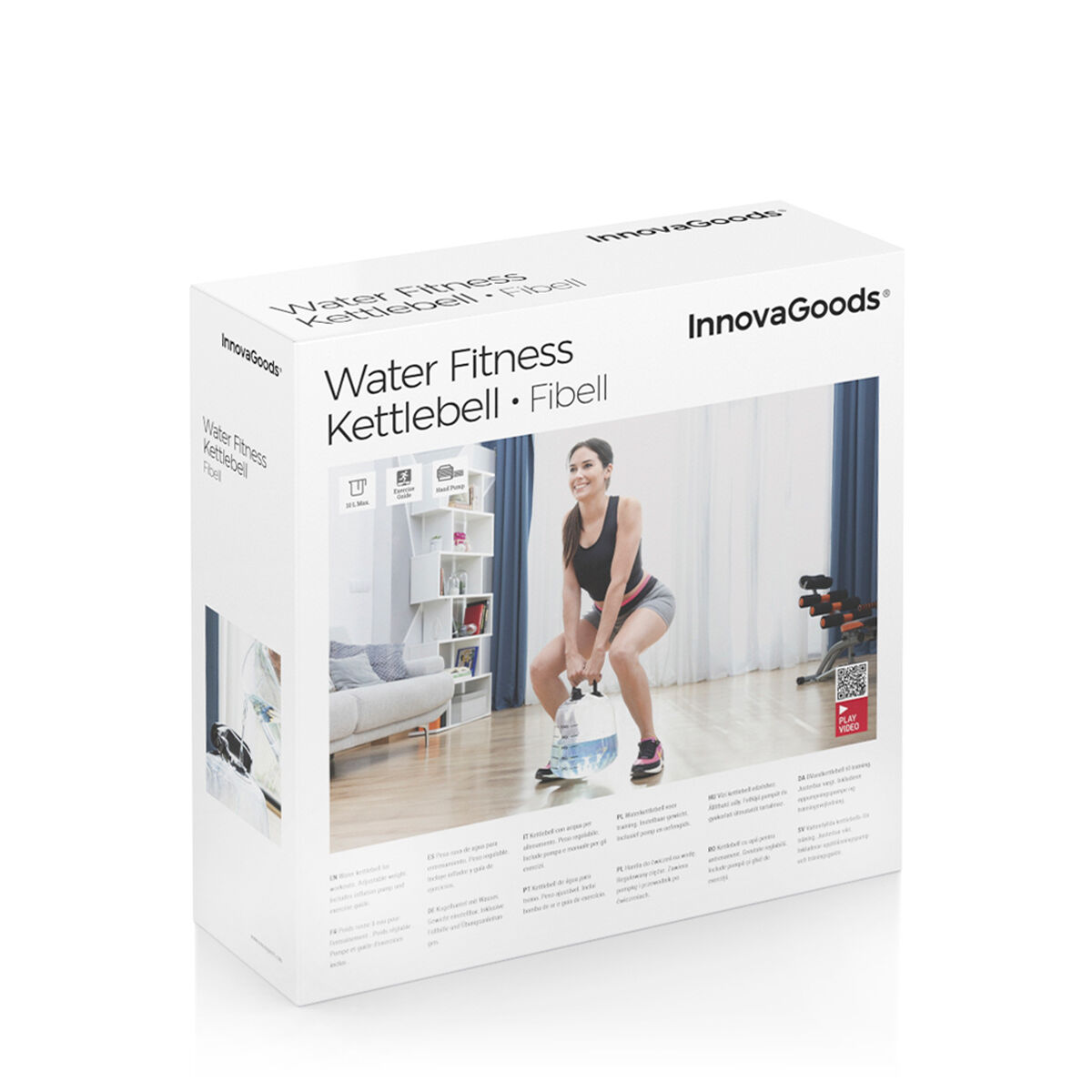 Vattenfylld vattenkokare Bell för Fitness Träning med Motion Guide Fibell InnovaGoods - 10