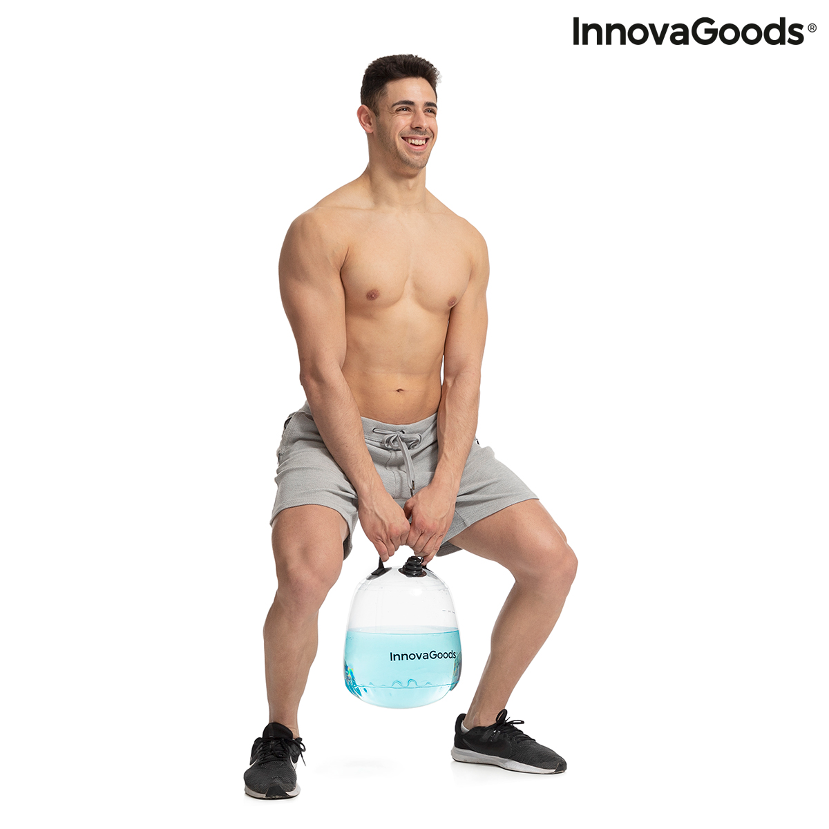 Vattenfylld vattenkokare Bell för Fitness Träning med Motion Guide Fibell InnovaGoods - 5