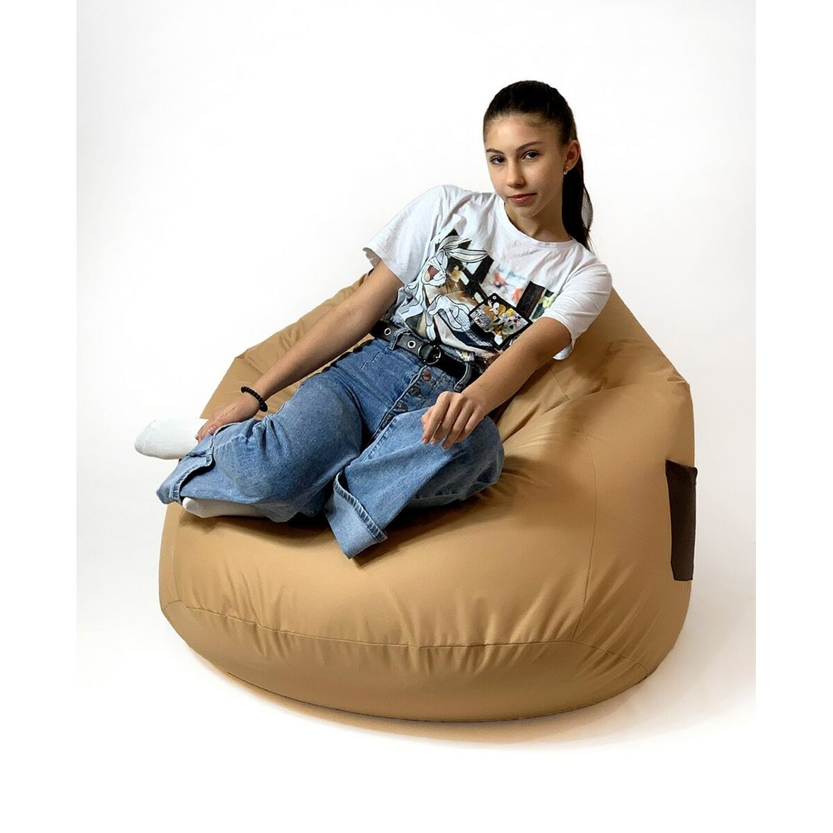 Puff GO GIFT Kräm Brons Oxford 140 x 100 cm - 3