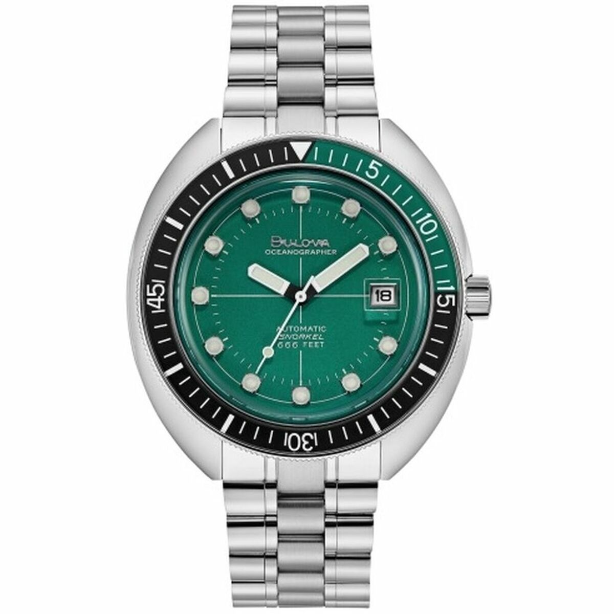 Herrklocka Bulova F100 TRIBUTE - STEEL Grön Silvrig