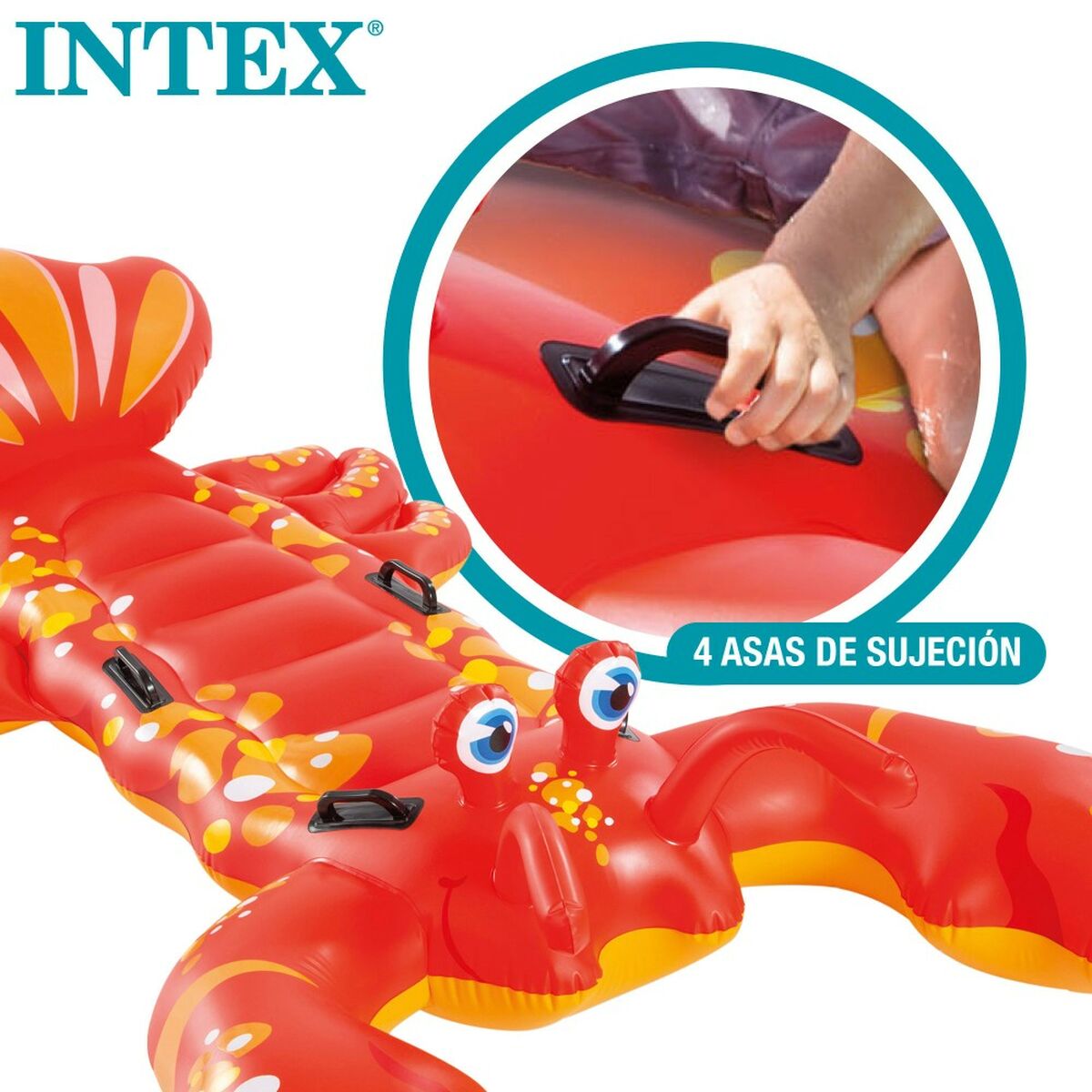 Upplåsbar bassängmadrass Intex Hummer 137 x 50 x 213 cm (6 antal) - 5