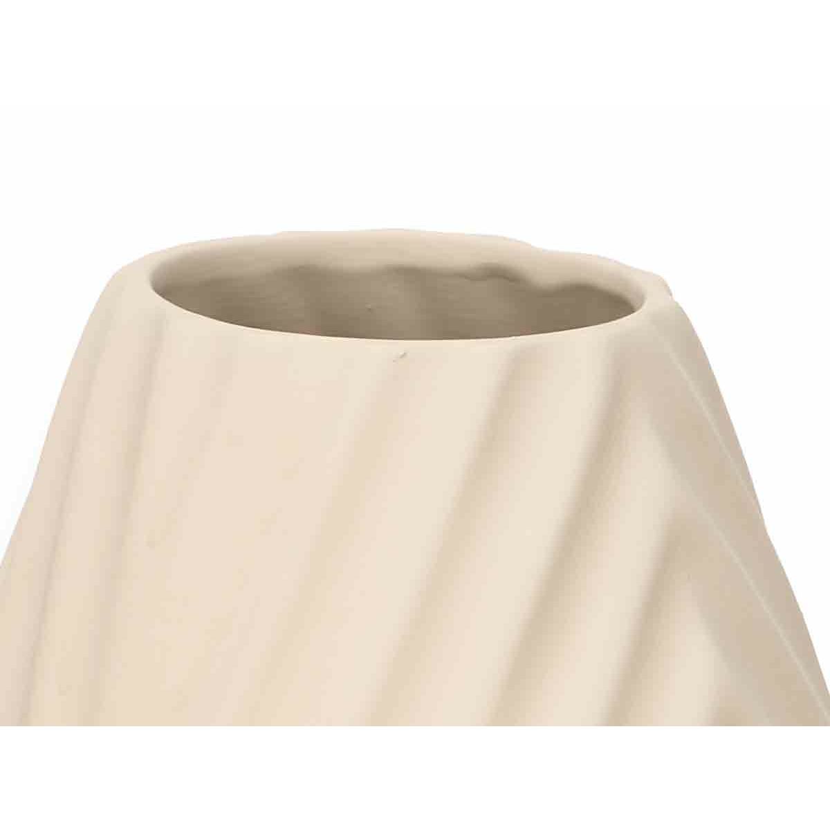 Vas Beige Keramik 21 x 31 x 21 cm (4 antal) Ränder - 4