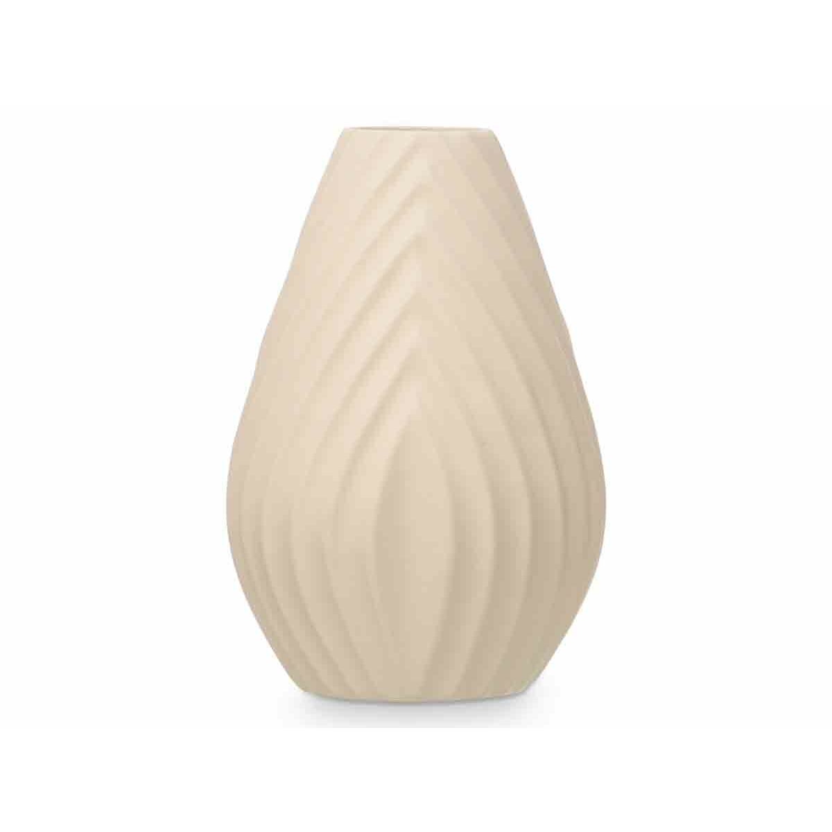 Vas Beige Keramik 21 x 31 x 21 cm (4 antal) Ränder - 3