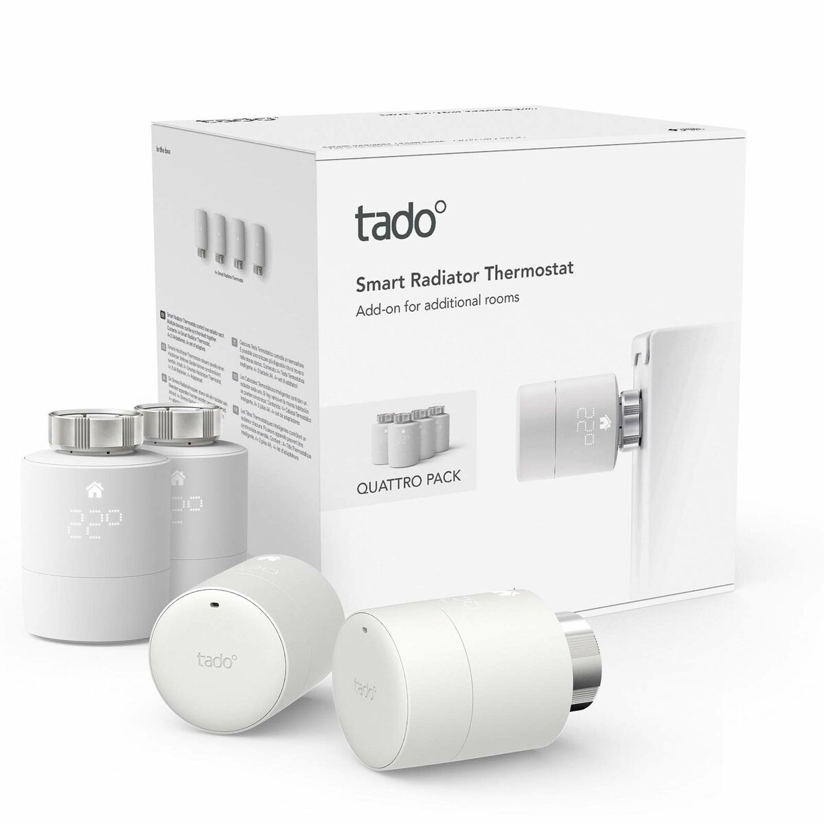Programmeringsbar termostat Tado Smart Radiator Thermostat - Quattro Vit (4 antal) - 2