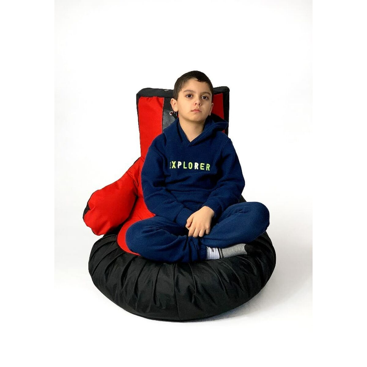 Puff GO GIFT Svart Röd Oxford Boxningshandskar 130 x 90 cm - 4