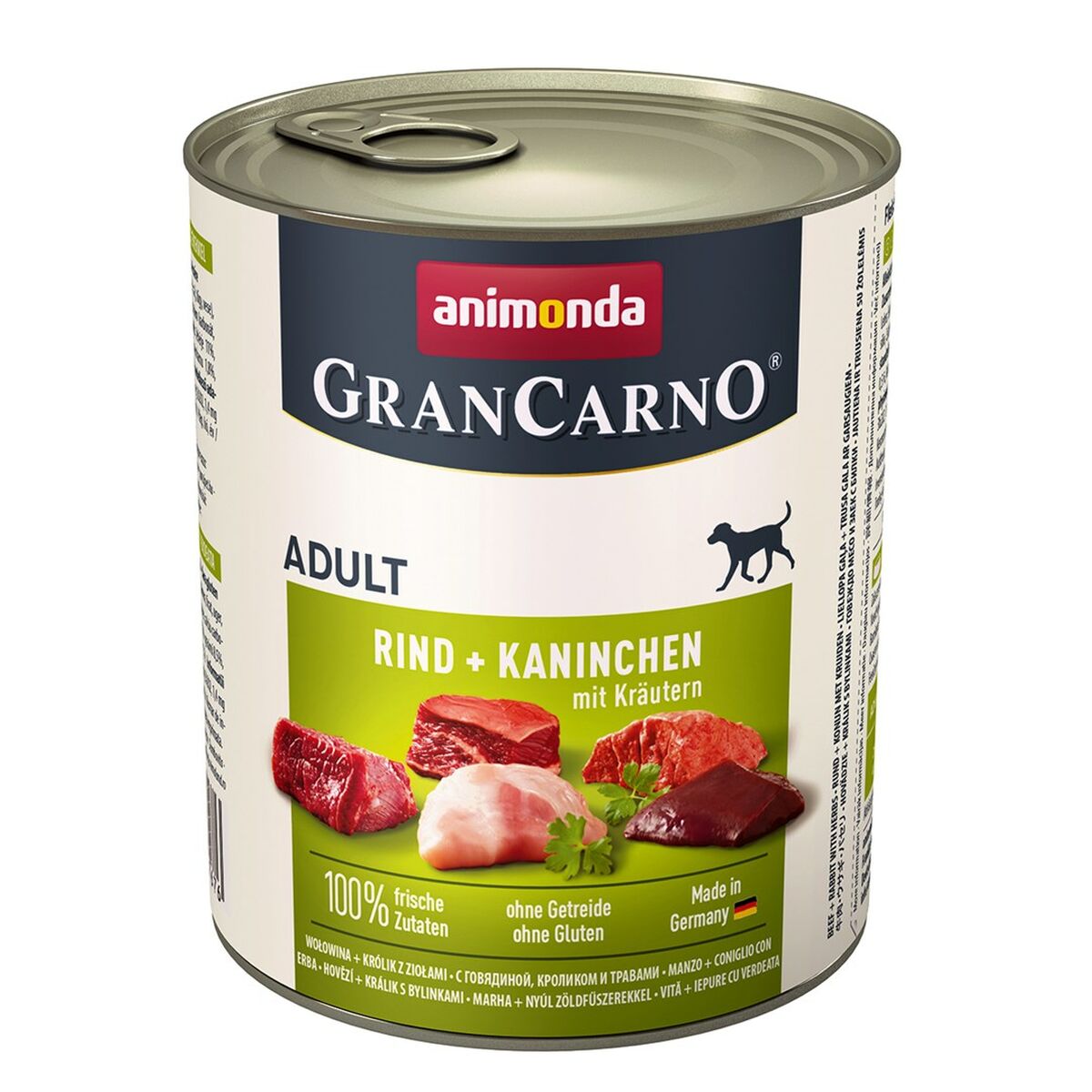 Våt mat Animonda GranCarno Adult Kalvkött Kanin 800 g