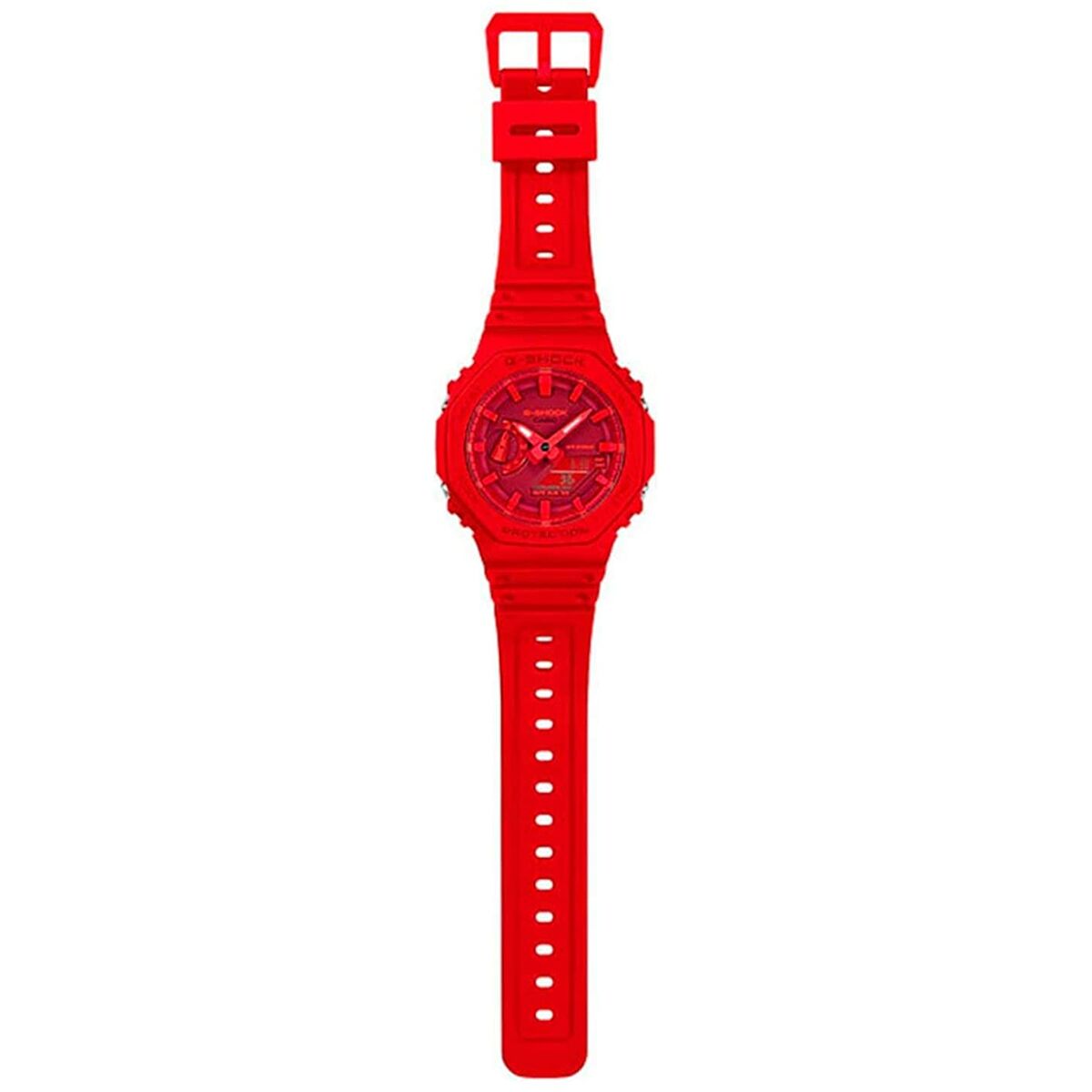 Unisexklocka Casio GA-2100-4AER Röd Multifunktion - 4