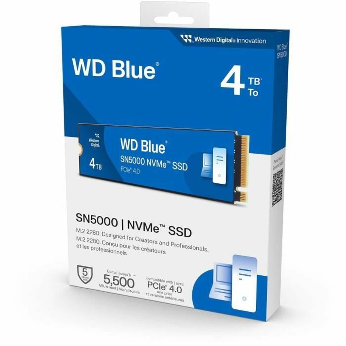 Hårddisk Western Digital WDS400T4B0E 4 TB SSD - 4