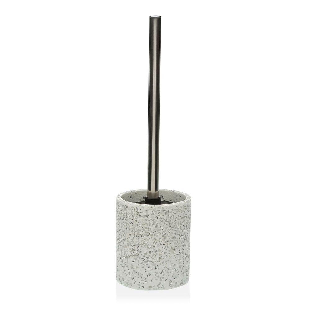 Toalettborste Versa Vit Harts (10 x 37 x 10 cm)