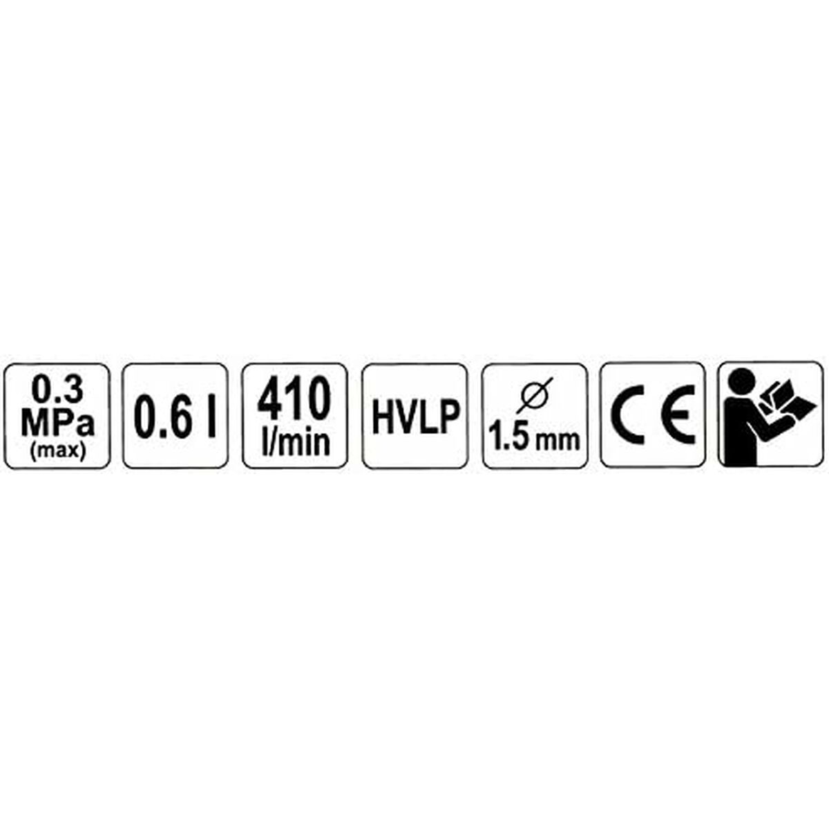 Elektrisk färgspruta (sprej) Yato YT-2341 - 3