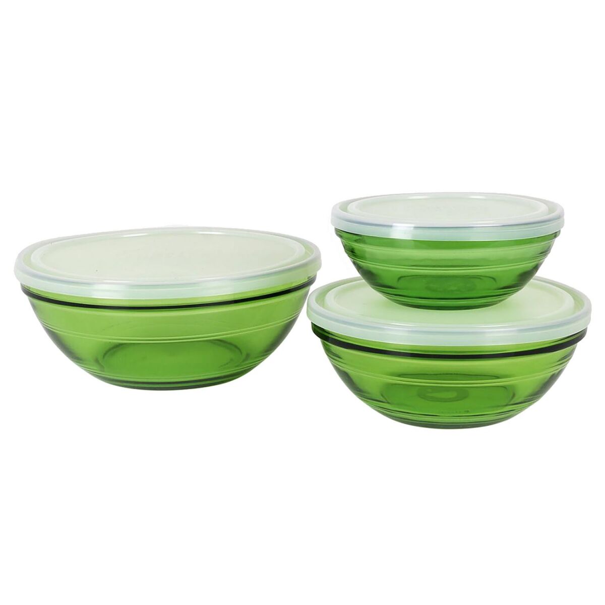 Skålset Duralex Lys Transparent Med lock 3 Delar