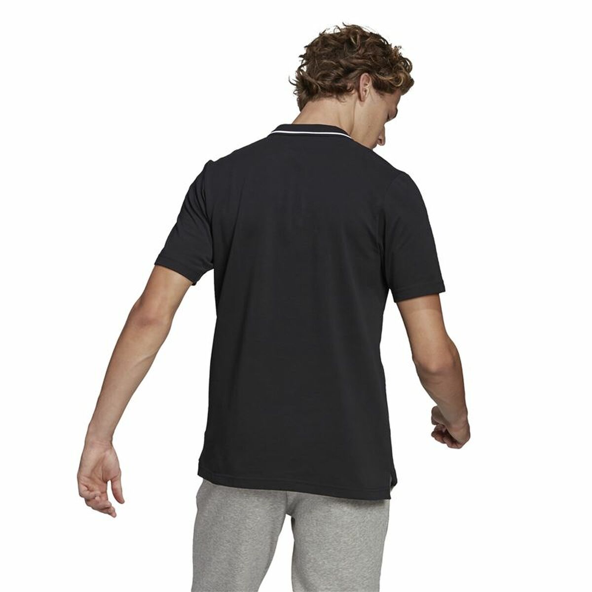 Polotröja kortärmad Herr Adidas Aeroready essentials Svart - 8