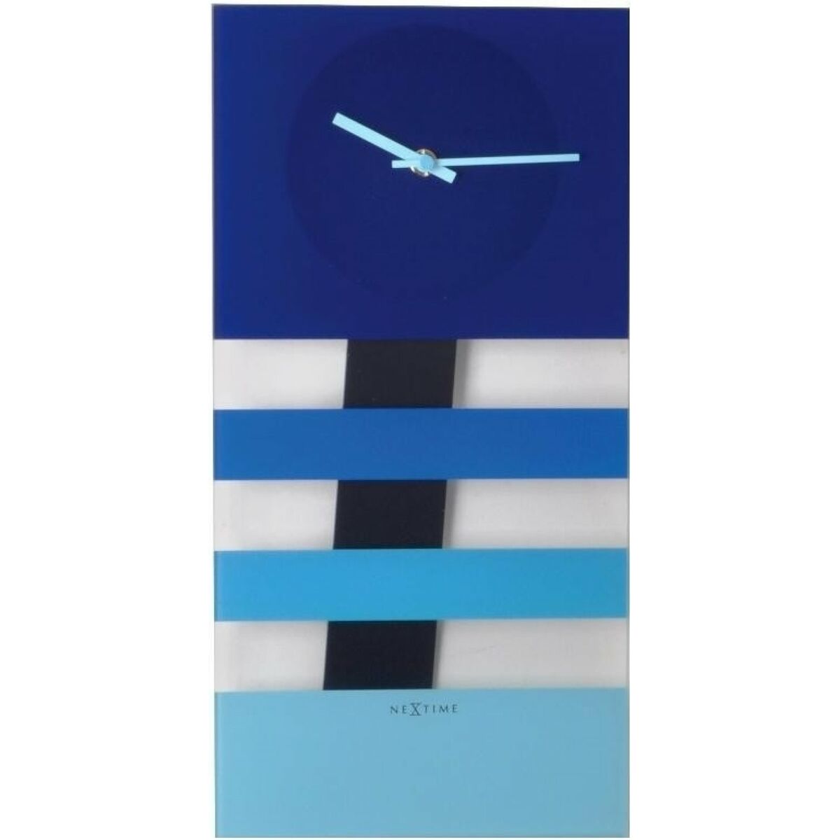 Väggklocka Nextime Blå 38 x 19 cm