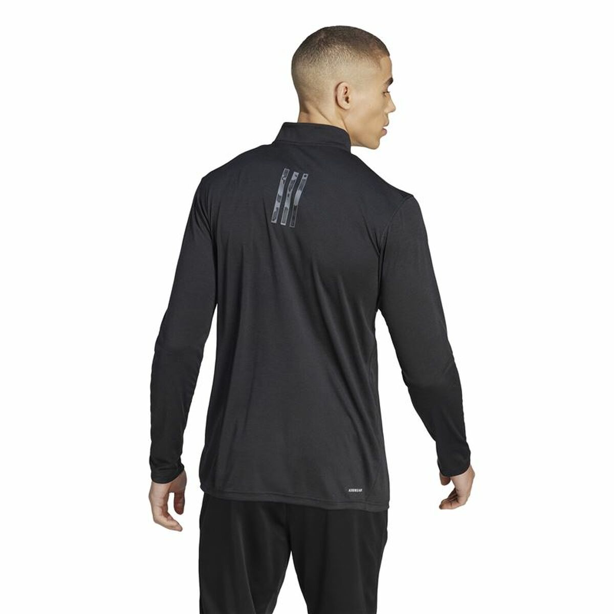 Tränings t-shirt, Vuxen Adidas Tr-Es+ 1I4Zip Svart - 4