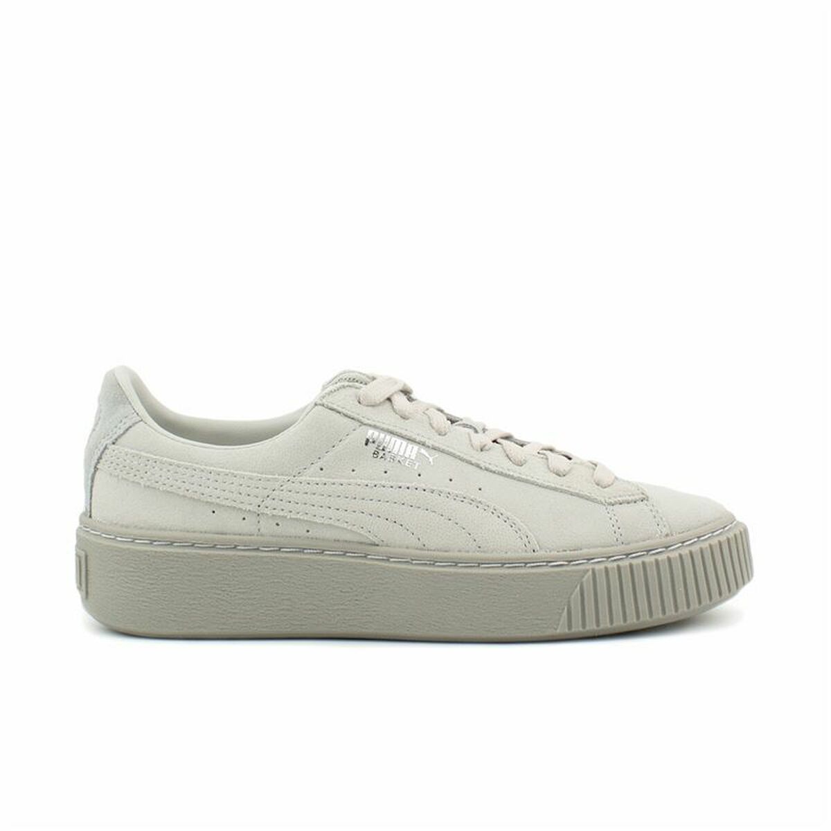 Gymnastiksko, Dam Puma Basket Platform Reset Vit - 11