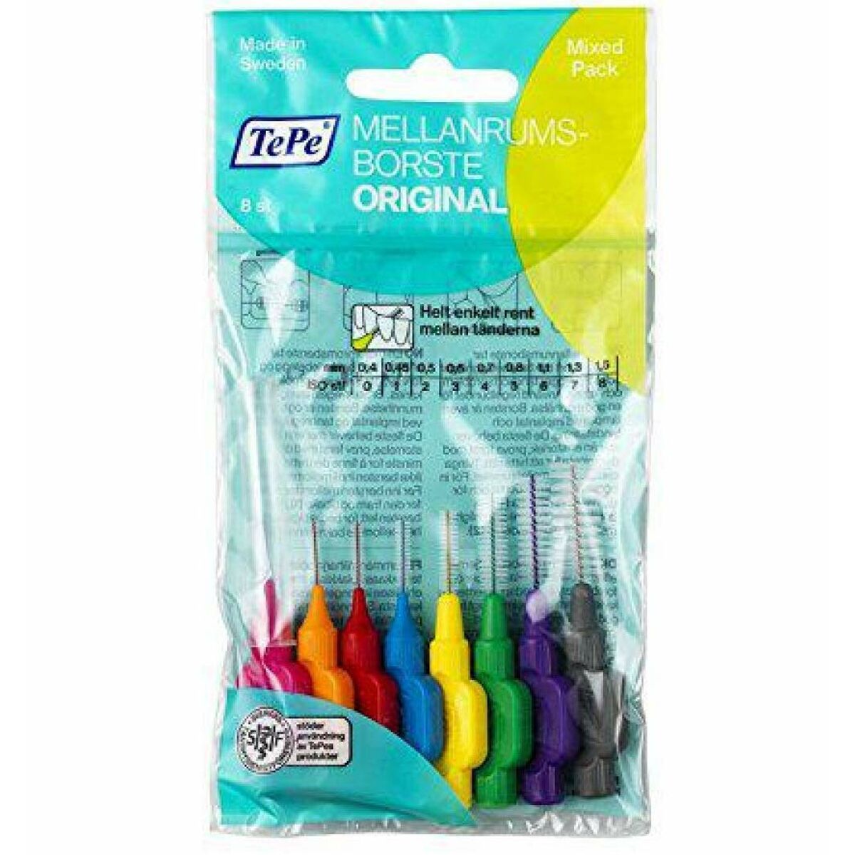 Interdentala borstar Tepe Multicolour (8 Delar) - 4