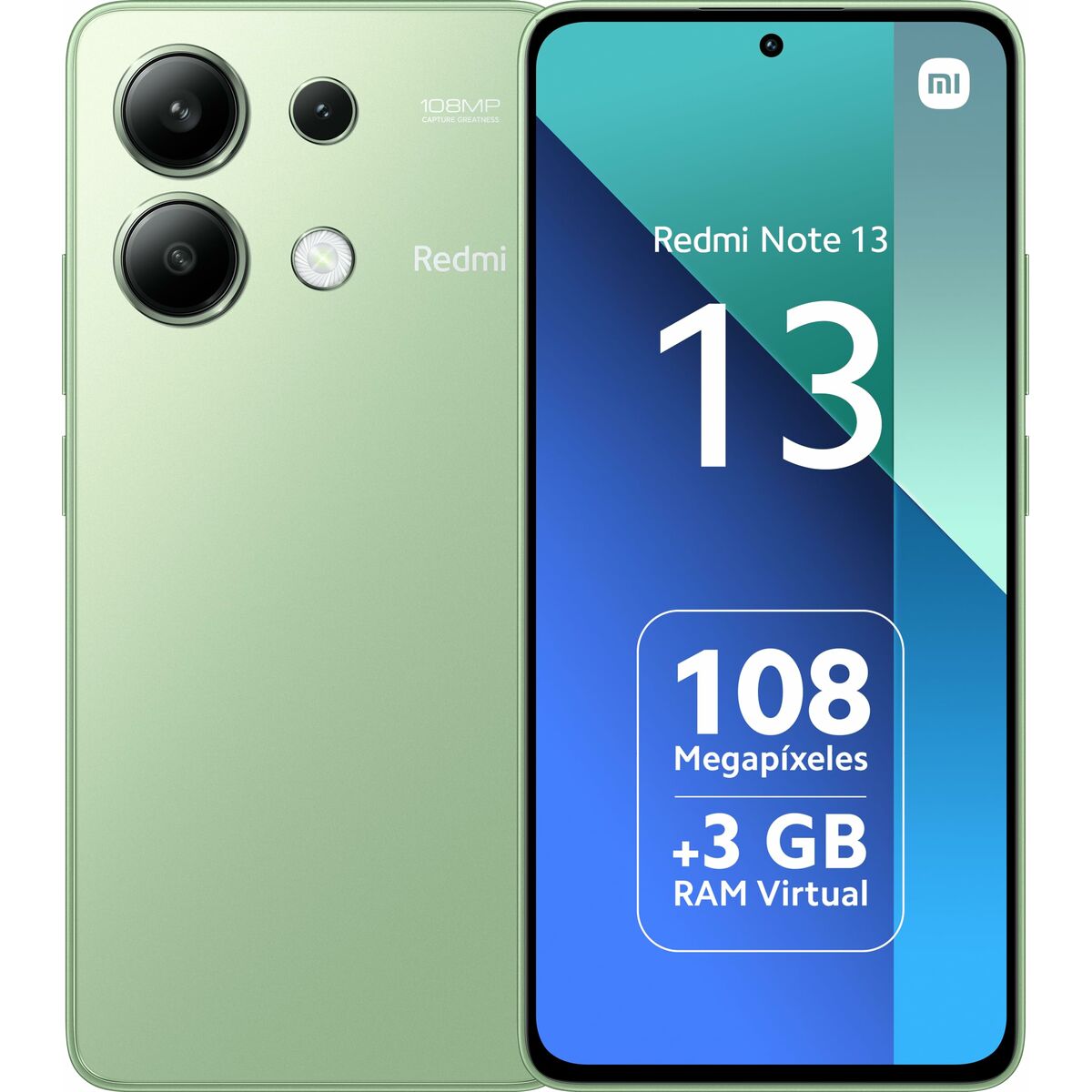 Smartphone Xiaomi REDMI NOTE 13 6,67" Snapdragon 685 6 GB RAM 128 GB Grön Mint mint green - 2