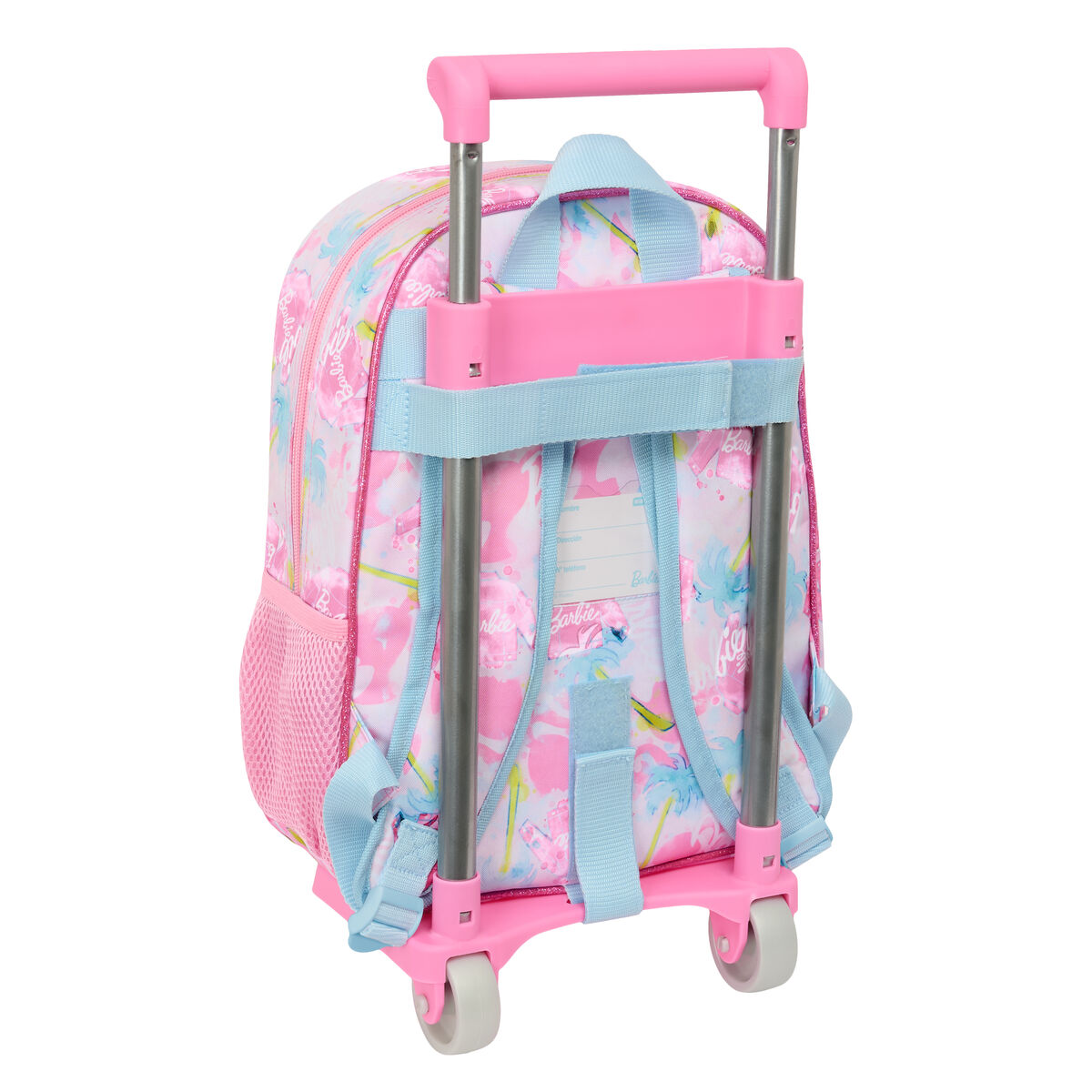 Skolväska med hjul Barbie Painterly Rosa Himmelsblå 26 x 11 x 67 cm 26 x 34 x 11 cm - 2