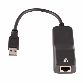 Ethernet till USB Adapter V7 CBLUSB3RJ-1N Svart