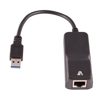 Ethernet till USB Adapter V7 CBLUSB3RJ-1N Svart