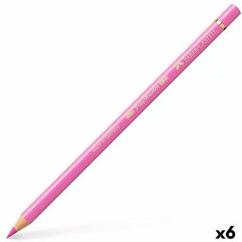 Färgpennor Faber-Castell Polychromos Ljus Magenta 6 Delar