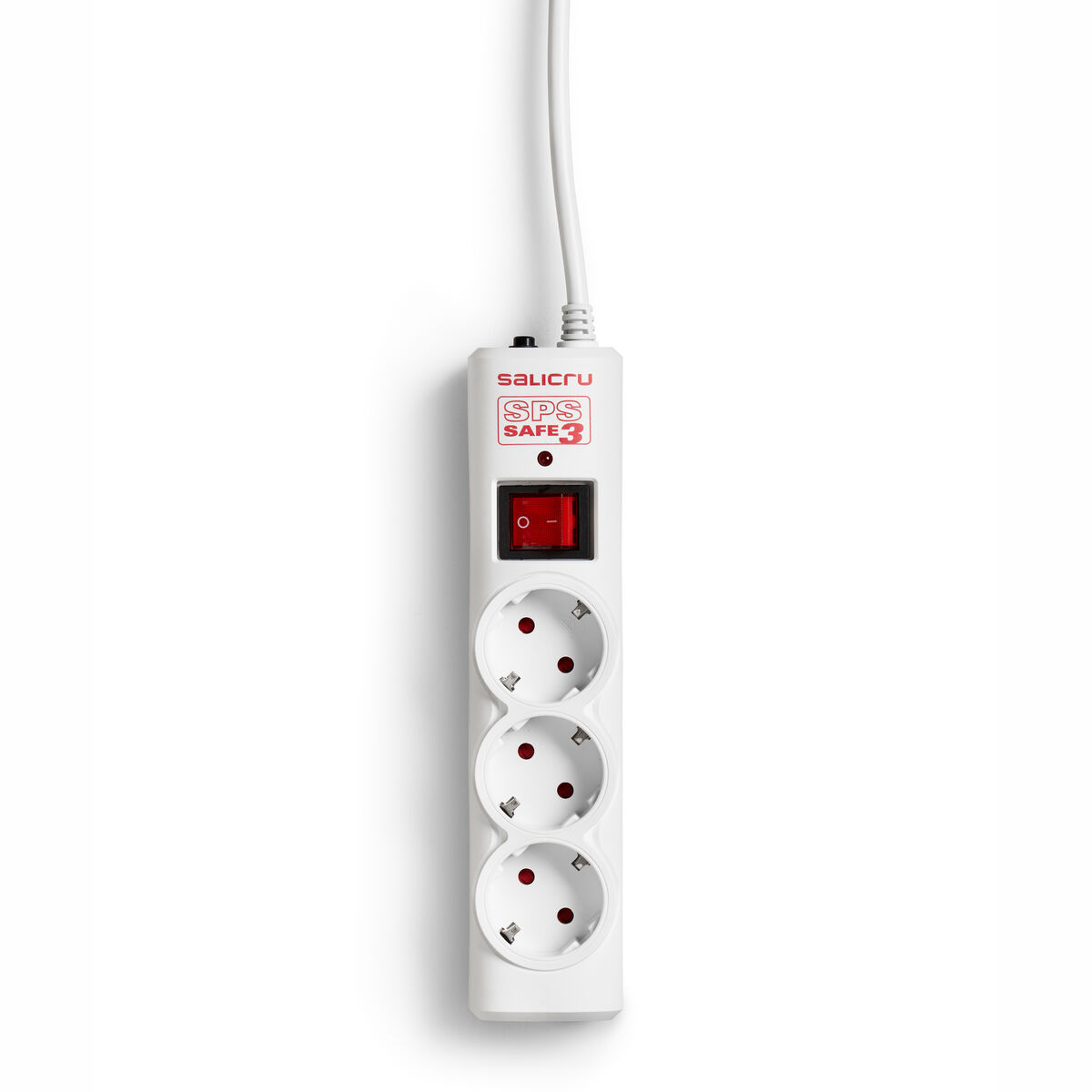Ellist 3 Schuko-uttag med brytare Salicru SPS SAFE 3 (1,5 m) - 2