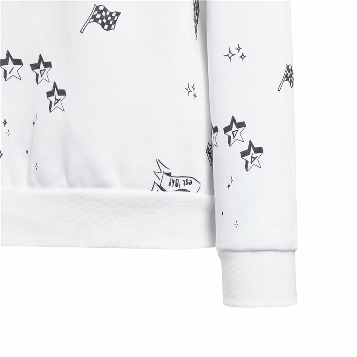 Tröja utan luva, Flickor Adidas Jg Bluv Q3Sweat Vit - 5