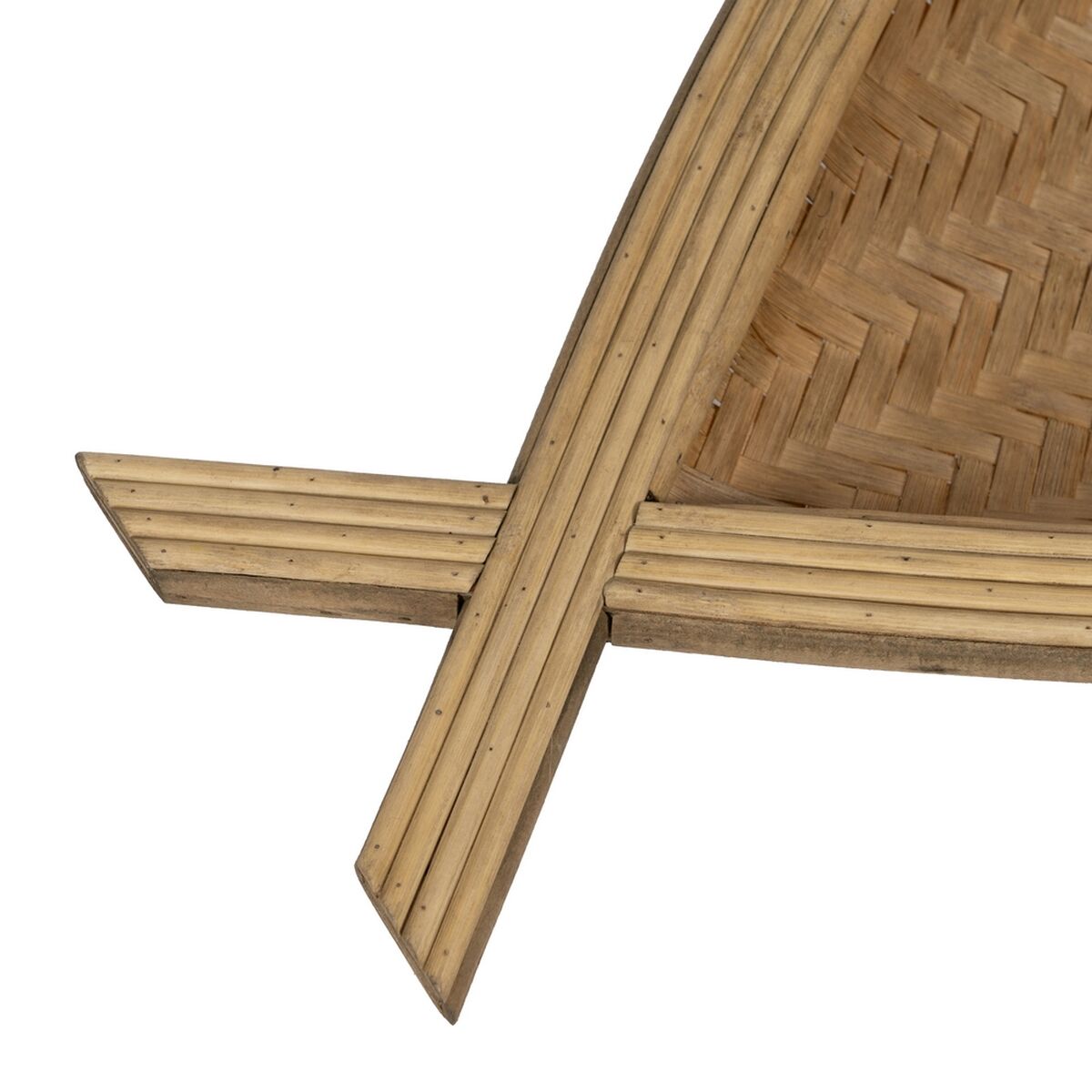 Bordsdekoration Beige Bambu 70 x 30 x 11 cm (2 antal) - 2