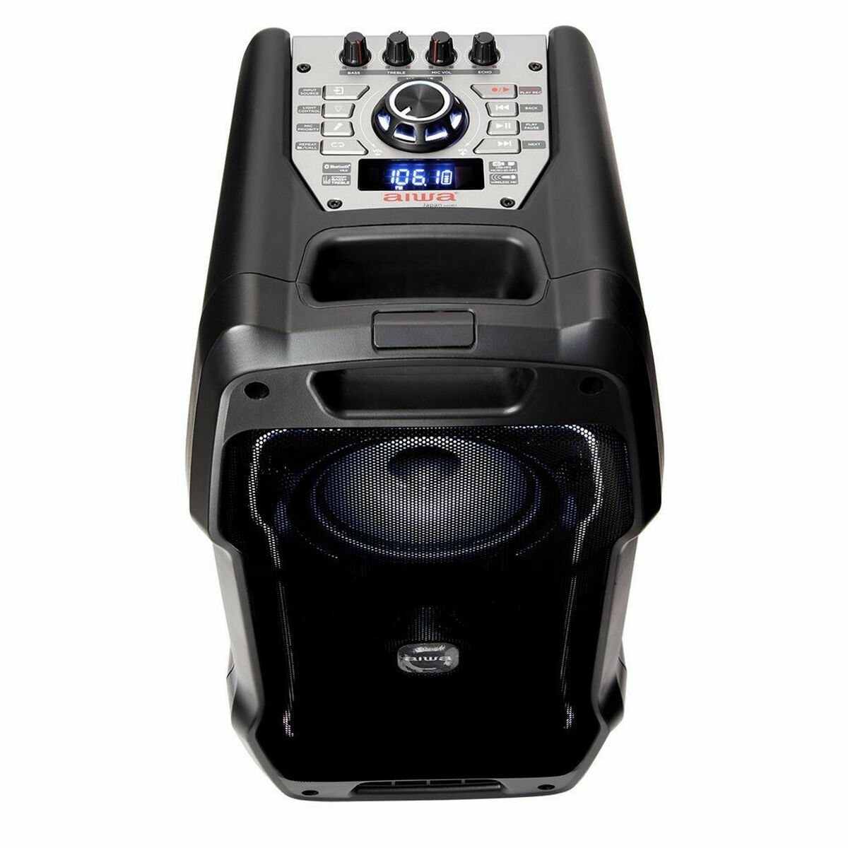 Bärbar Bluetooth Högtalare Aiwa KBTUS-400 Svart LED RGB 400 W - 2