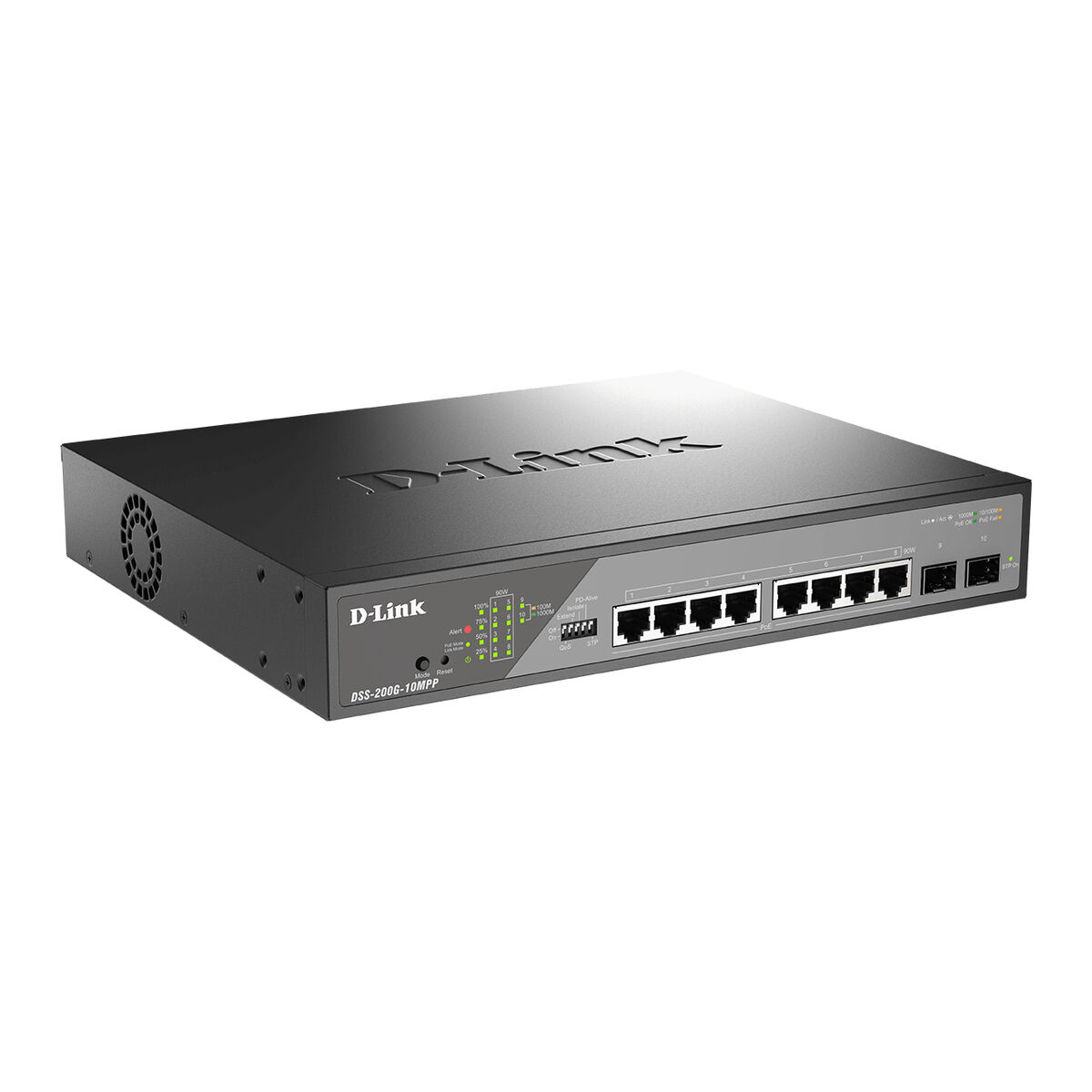 Switch D-Link DSS-200G-10MP/E - 2