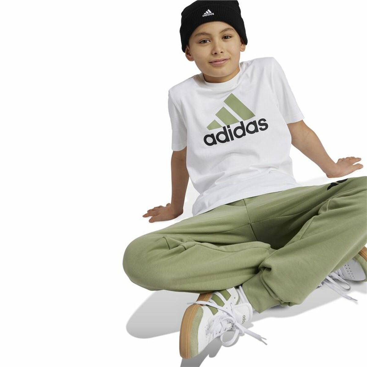 T-shirt med kortärm Unisex Adidas Essentials Vit - 2