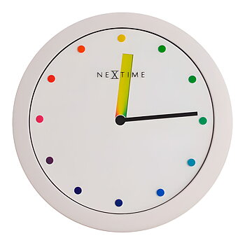 Väggklocka Nextime Vit 28 cm
