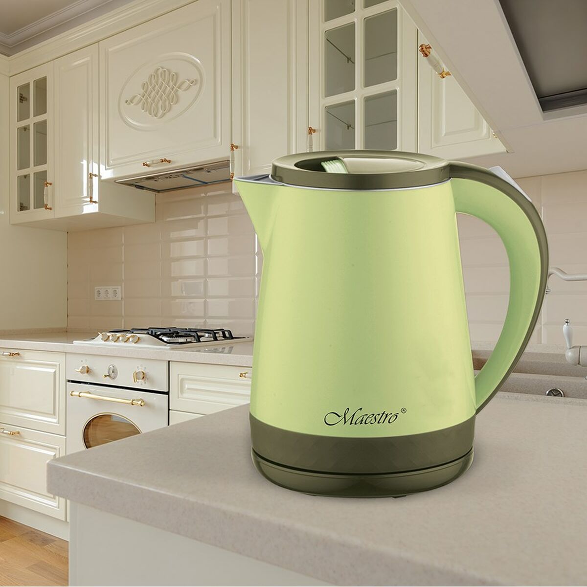 Vattenkokare Feel Maestro MR-037 Grön Rostfritt stål 1630 W 1,2 L - 2
